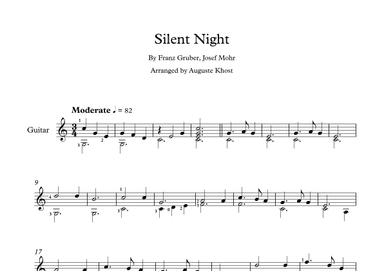 Silent Night (arr. Auguste Khost)
