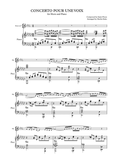 Concerto Pour Une Voix (arr. Merlin Sisko)