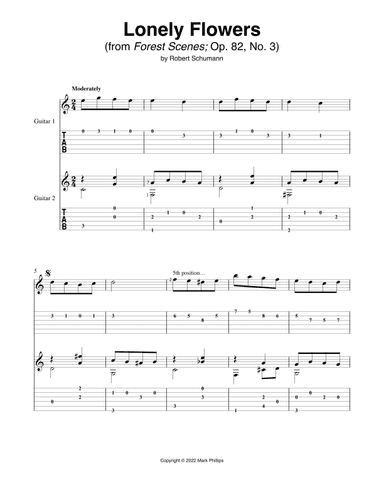 Lonely Flowers (arr. Mark Phillips)