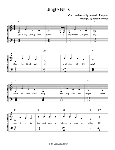 Jingle Bells (arr. Sarah Kaukinen)