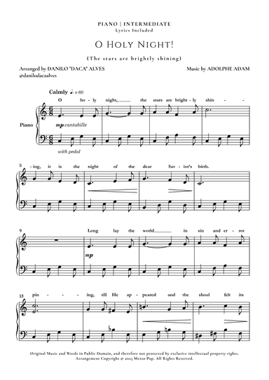 O Holy Night (arr. Danilo "Daca" Alves)