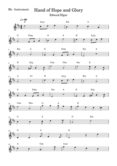 Hand of Hope and Glory (arr. Fabio Eduardo de Oliveira)