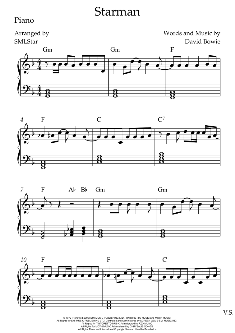 Starman (arr. SMLStar)