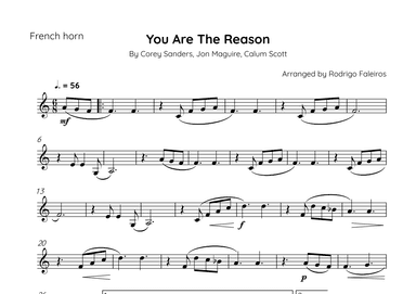 You Are The Reason (arr. Rodrigo Faleiros)