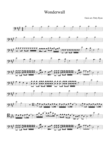 Wonderwall (arr. Patricia Ryan)