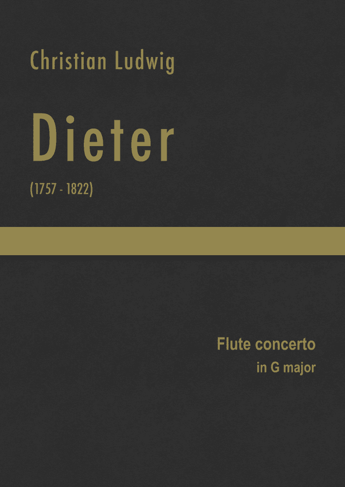Dieter - Flute Concerto in G major (arr. J.G. Cucó Barber)