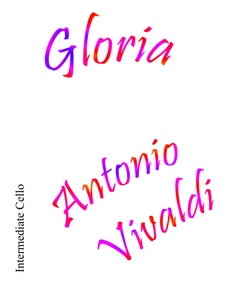 Gloria Intermediate Cello (arr. Philip Nicholas)