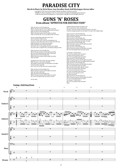 Paradise City (arr. from68)