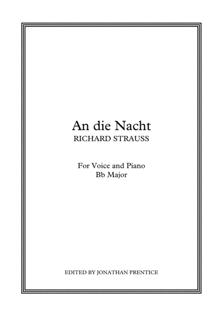Die Nacht (Bb Major) (arr. Jonathan Prentice)