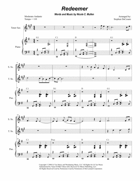 Redeemer (arr. Stephen DeCesare)