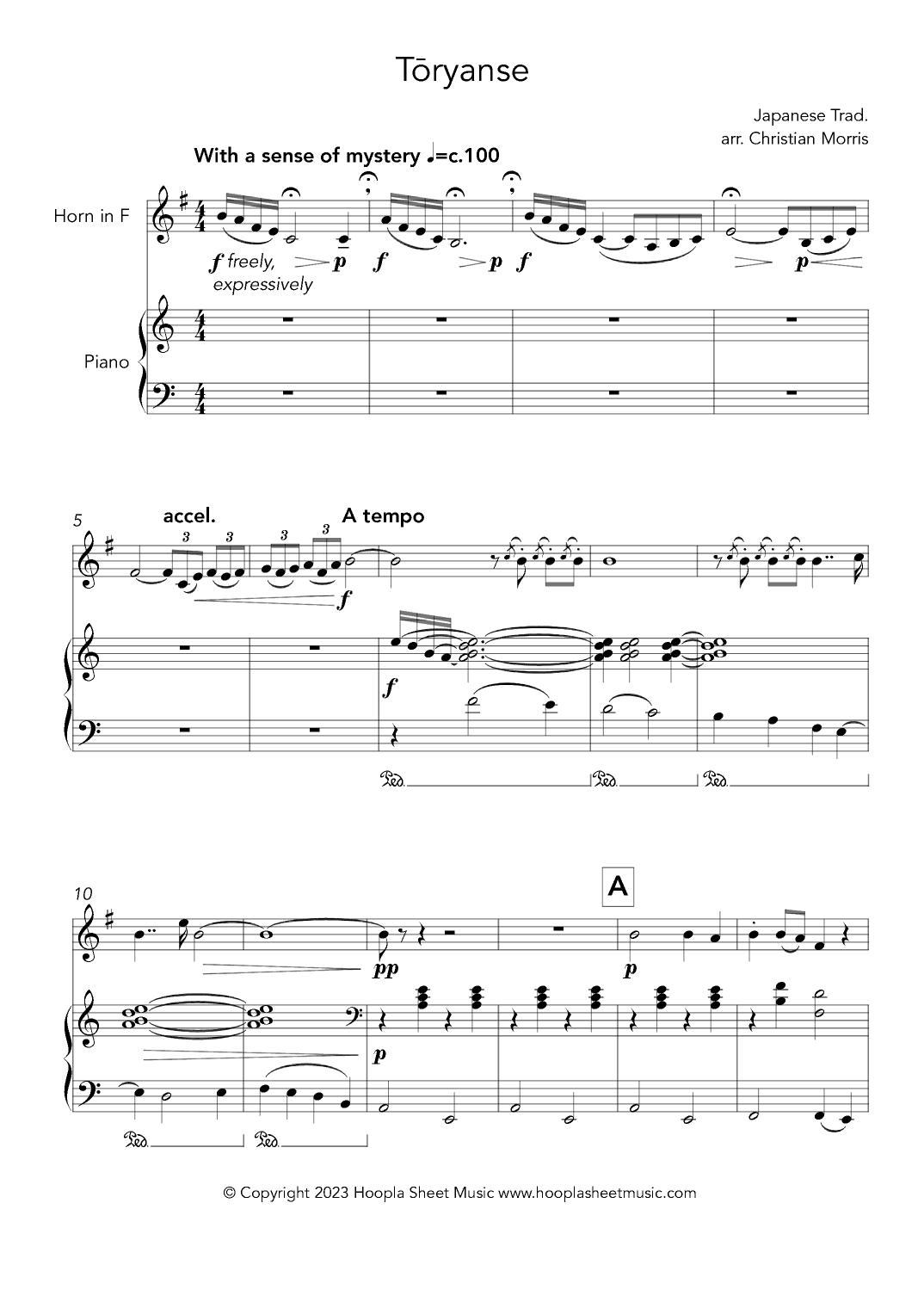 Tōryanse (通りゃんせ) (arr. Christian Morris)
