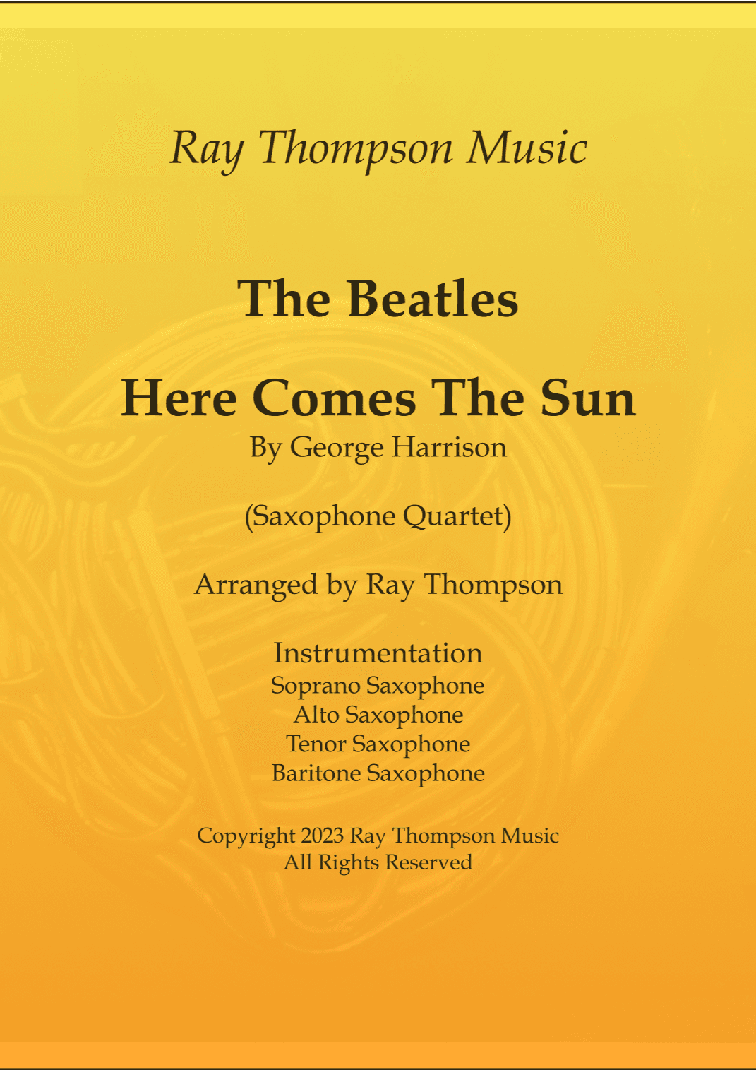 Here Comes The Sun (arr. Ray Thompson)