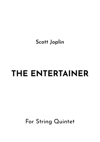 The Entertainer (arr. Jireh J.)