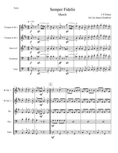 Semper Fidelis (arr. James E. Goodwin)