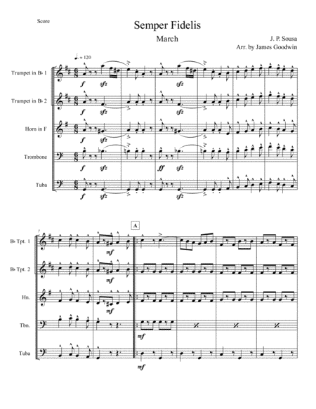Semper Fidelis (arr. James E. Goodwin)