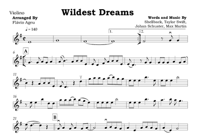Wildest Dreams (arr. Flávio Ageu)