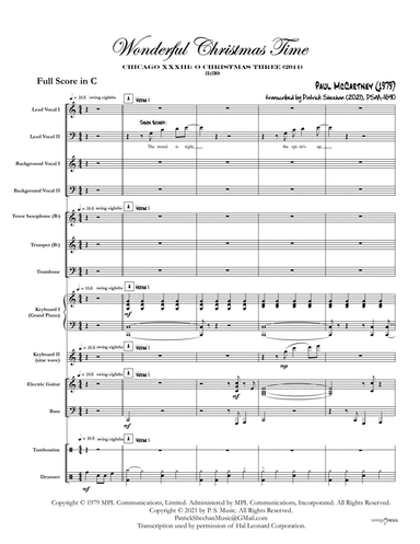 Wonderful Christmastime (arr. Patrick Sheehan)