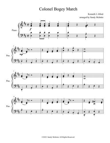 Colonel Bogey March (arr. Sandy McIntire)