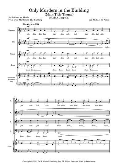 Only Murders In The Building Main Title Theme (arr. Michael St. Aubin)