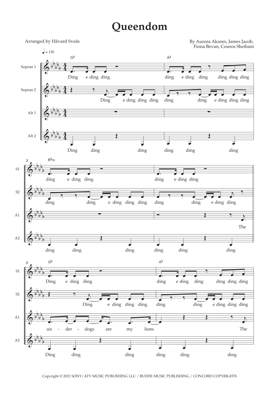 Queendom (arr. Håvard Sveås)
