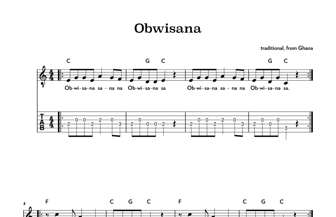 Obwisana (arr. Riverside Guitar School)