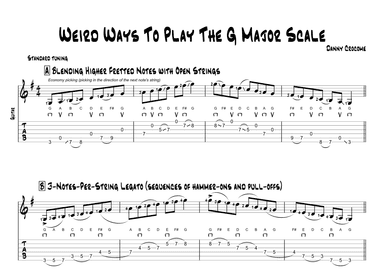 Weird Ways to Play The G Major Scale