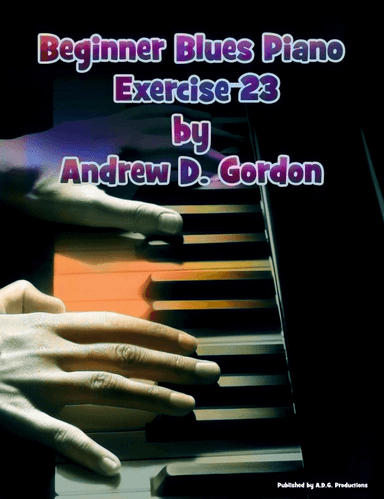 Beginner Blues Exercise 23 for Piano