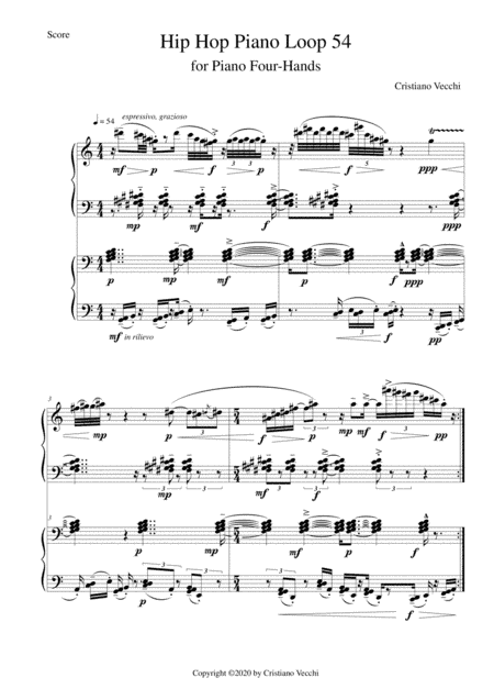 Hip Hop Piano Loop 54