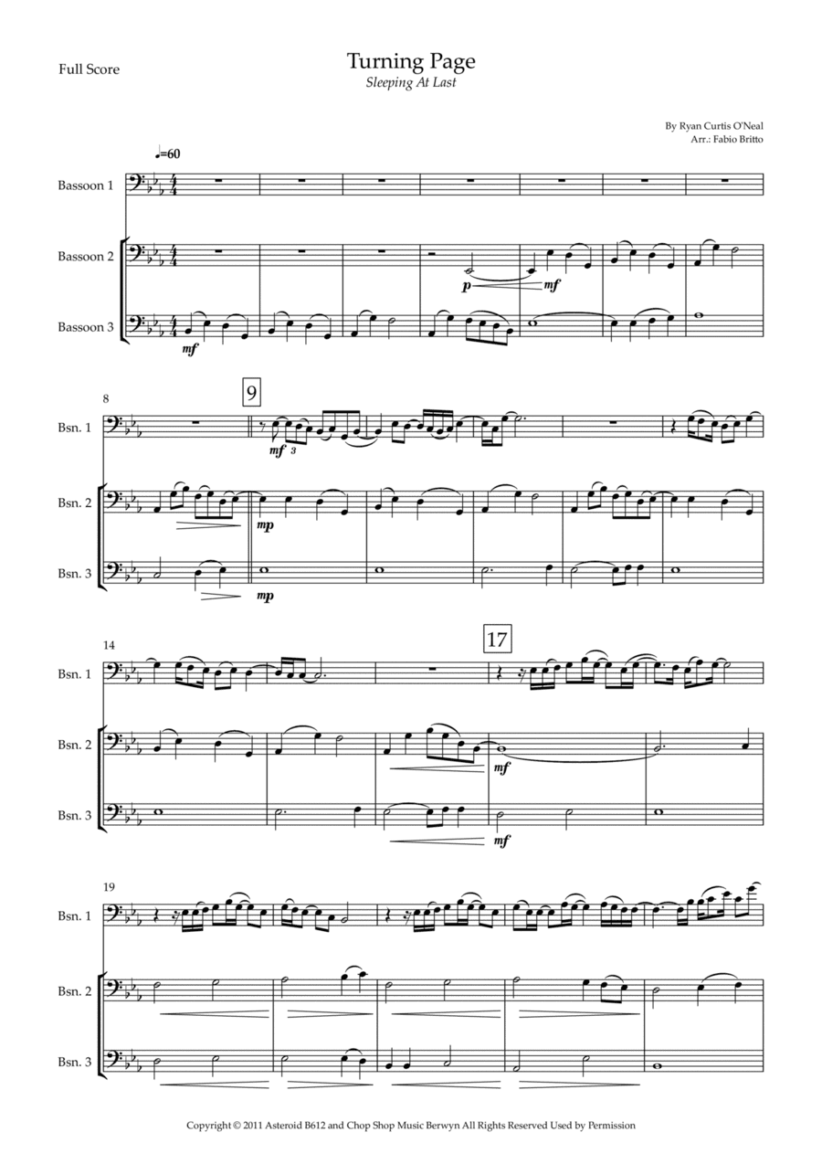 Turning Page (arr. Fabio Britto)