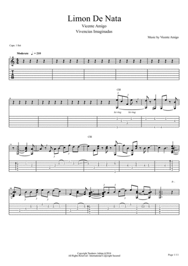 Vicente Amigo - Vivencias Imaginadas - 1 - Limon de Nata