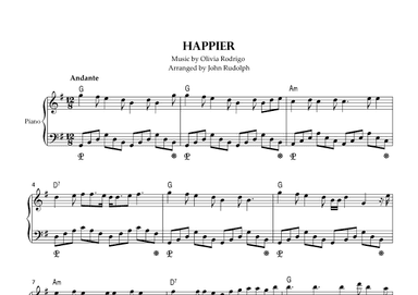 Happier (arr. John Rudolph)