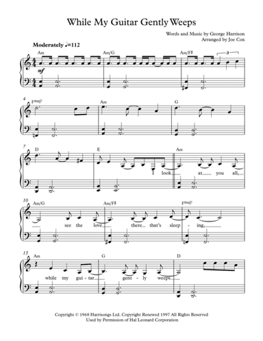 While My Guitar Gently Weeps (arr. Joe Cox)