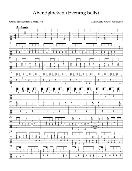 Abendglocken (arr. John Trie)