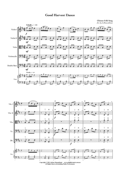 Good Harvest Dance, Trad. Chinese Folk Song (arr. Adrian Mansukhani)