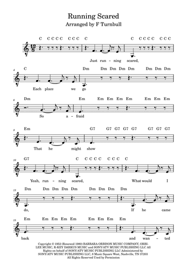 Running Scared (arr. F Turnbull)