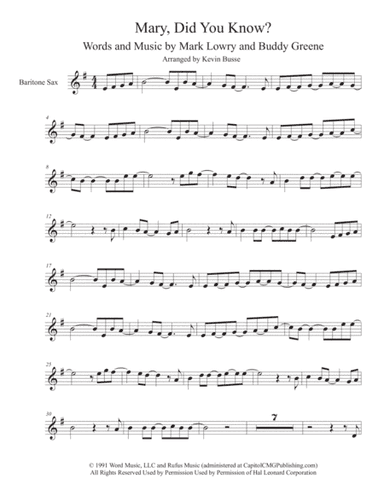 Mary, Did You Know? (arr. Kevin Busse)