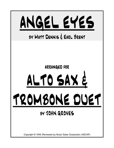 Angel Eyes (arr. John Groves)