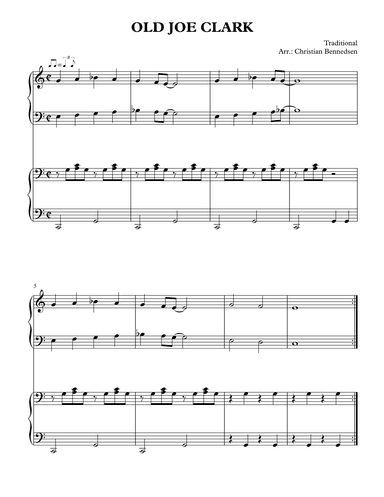 Old Joe Clark (arr. Christian Bennedsen)