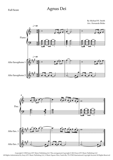 Agnus Dei (arr. Fernando Britto)