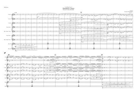 Pachelbel's Canon : excerpt for a wedding procession. (arr. Rhodri Tomos)