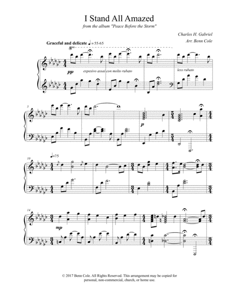 I Stand All Amazed (arr. Benjamin Cole)