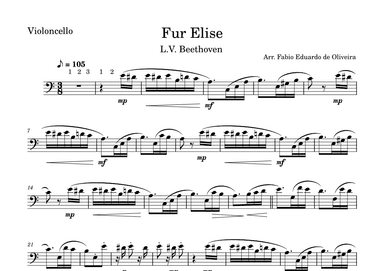 For Elise (Beethoven)  - Easy Arrangement (arr. Fabio Eduardo de Oliveira)