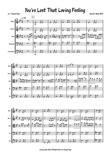 You've Lost That Lovin' Feelin' (arr. Joseph Pugh)