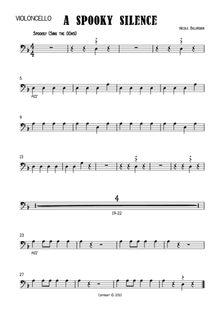 A Spooky Silence Complete Parts for Early String Ensemble
