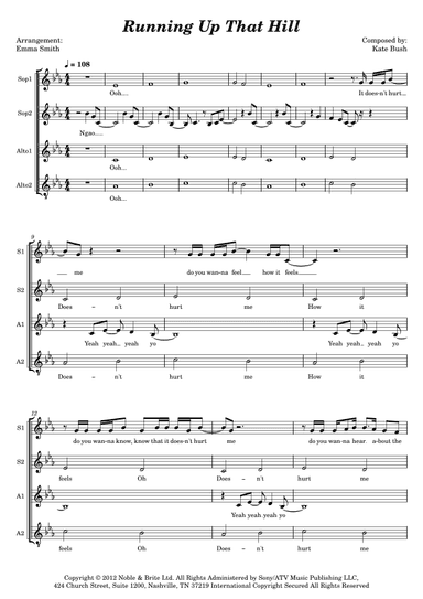 Running Up That Hill (arr. Emma Smith)