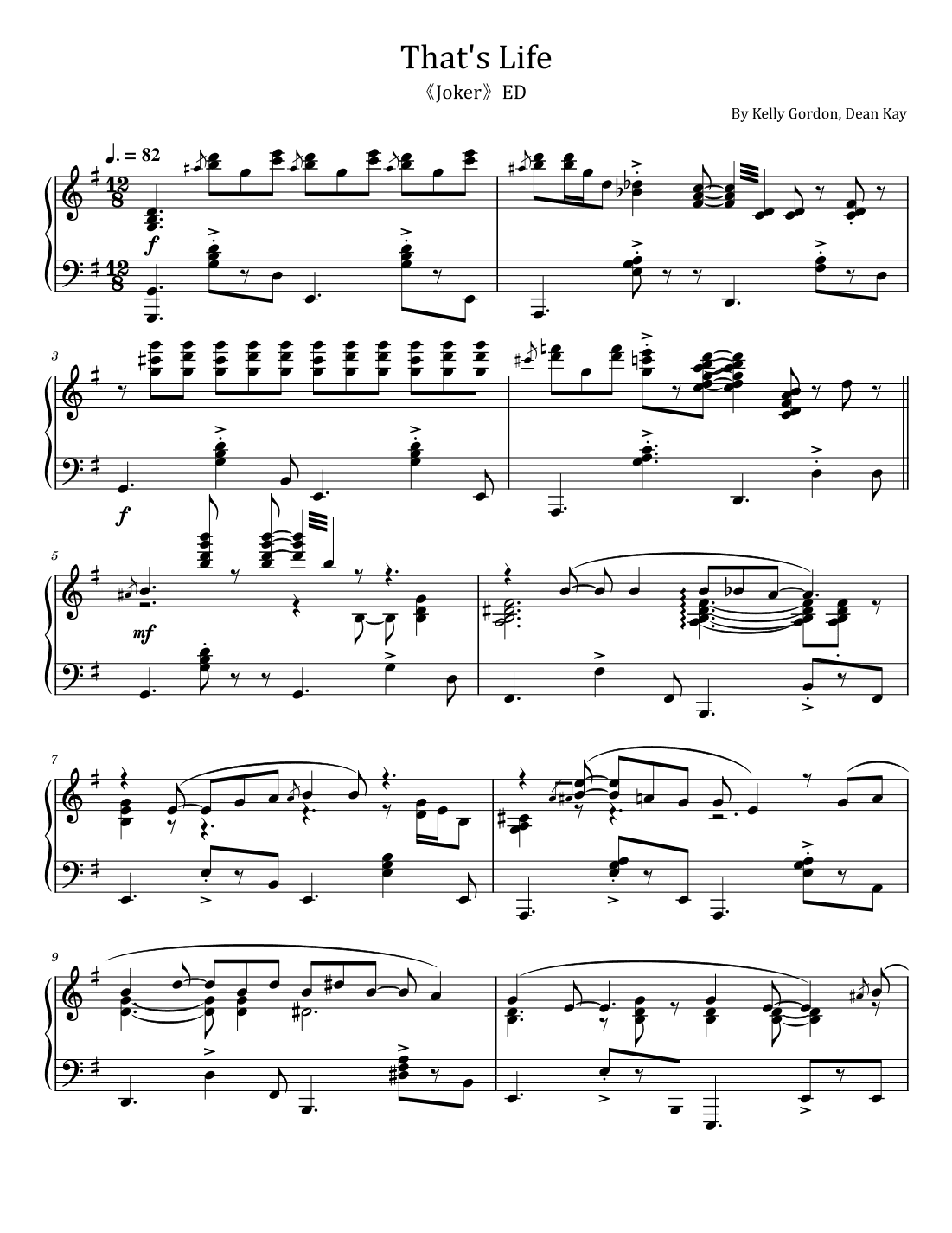 That's Life (arr. poon)