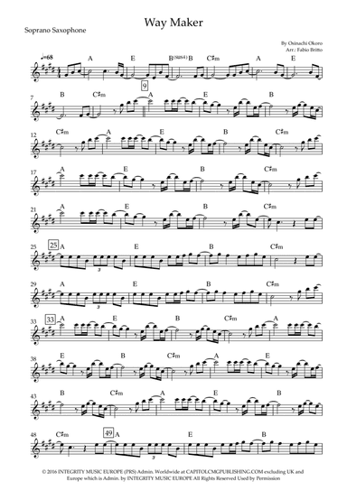 Way Maker (arr. Fabio Britto)