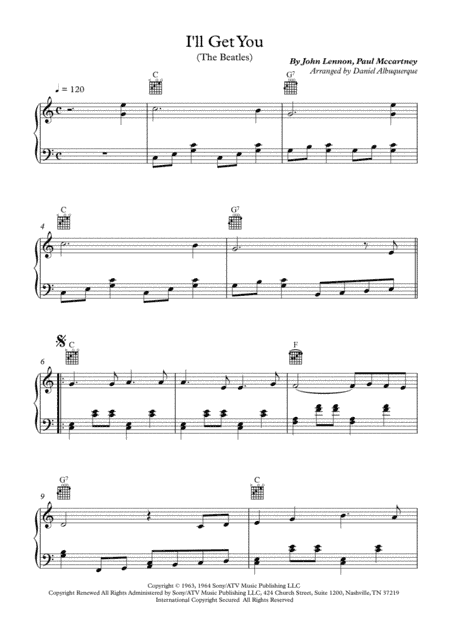I'll Get You (arr. Daniel Albuquerque)