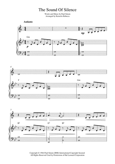 The Sound Of Silence (arr. Kaiserin Rebecca)
