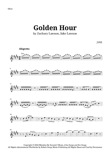 Golden Hour (arr. Langanho)